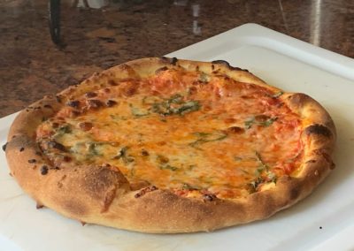 A great spinach pizza.